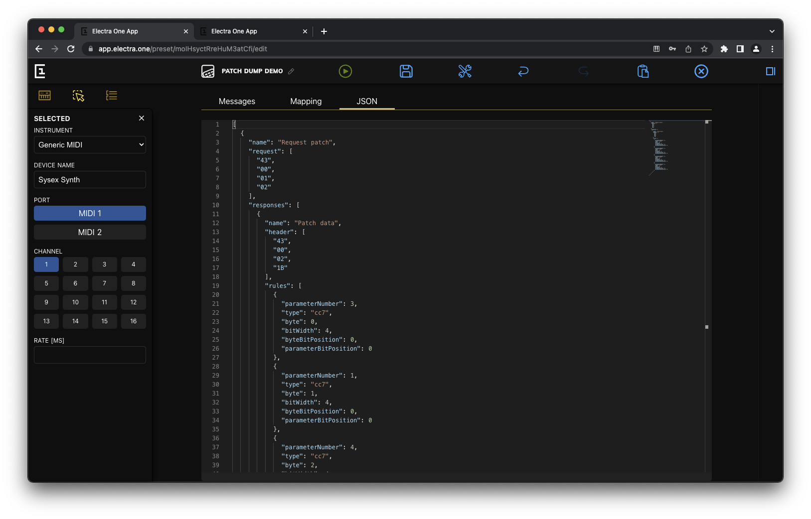Patch Editor request