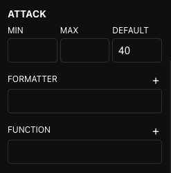 Envelope value attributes