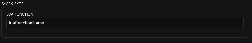 Sysex Editor Lua function